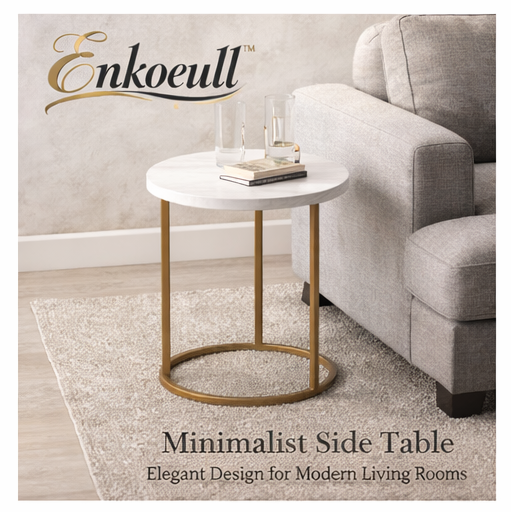Enkoeull™ Minimalist Side Table – Elegant Design for Modern Living Rooms