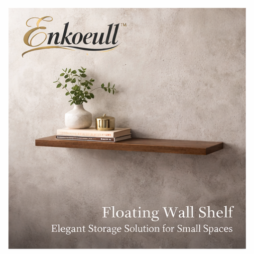 Enkoeull™ Floating Wall Shelf – Elegant Storage Solution for Small Spaces